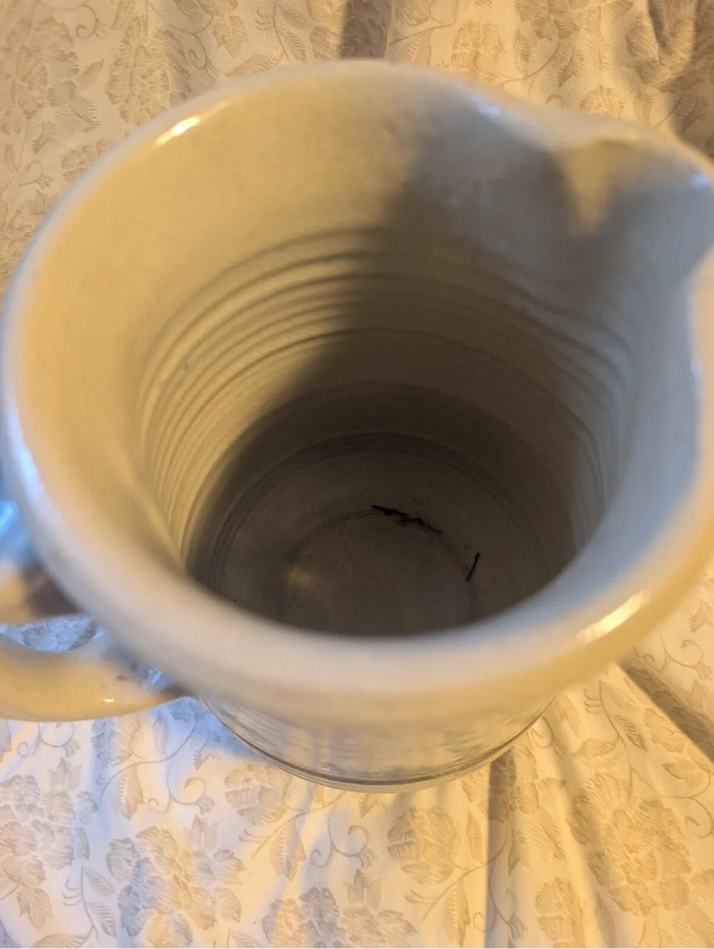 Handcrafted Ceramic Pitcher with Nature Landscape Design